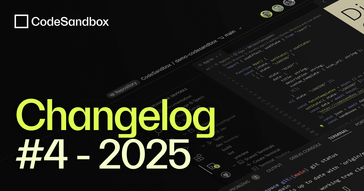 CodeSandbox SDK RC